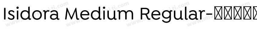 Isidora Medium Regular字体转换